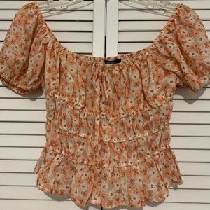 NWT Forever 21 Dreamy  Floral Top Size M